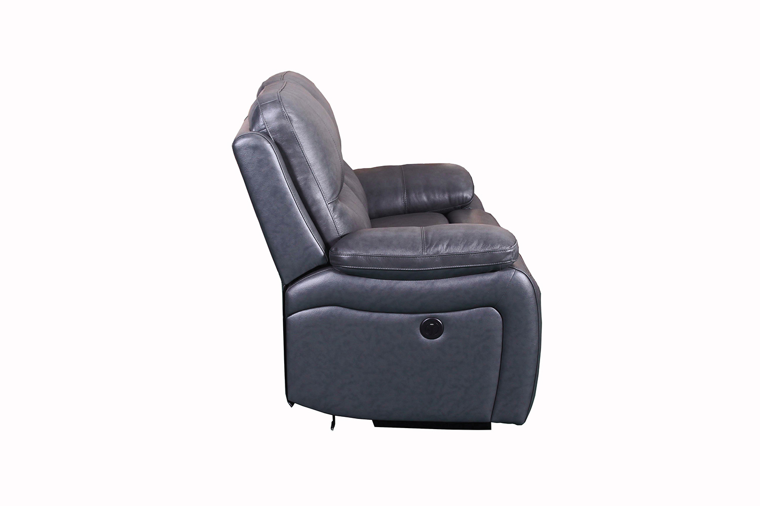 Barcalounger Carter Power Reclining Loveseat - Toby Gray/Leather Match