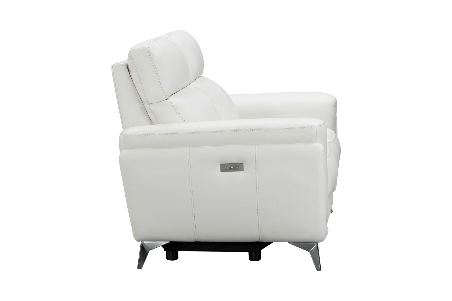 Barcalounger Cameron Power Reclining Loveseat with Power Head Rests - Enzo Winter White/Leather Match