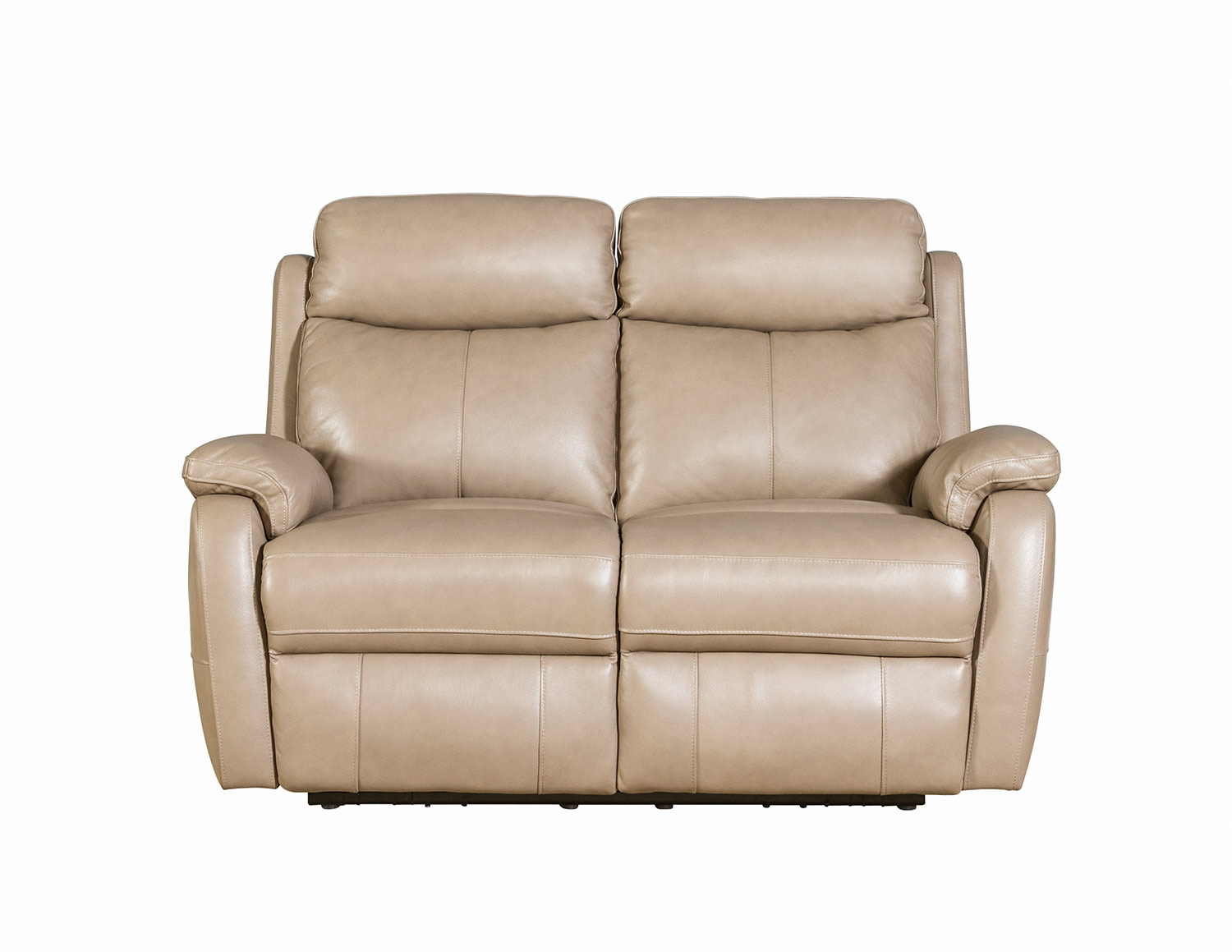 Barcalounger Brockton Power Reclining Loveseat with Power Head Rests - Gable Twine/Leather Match
