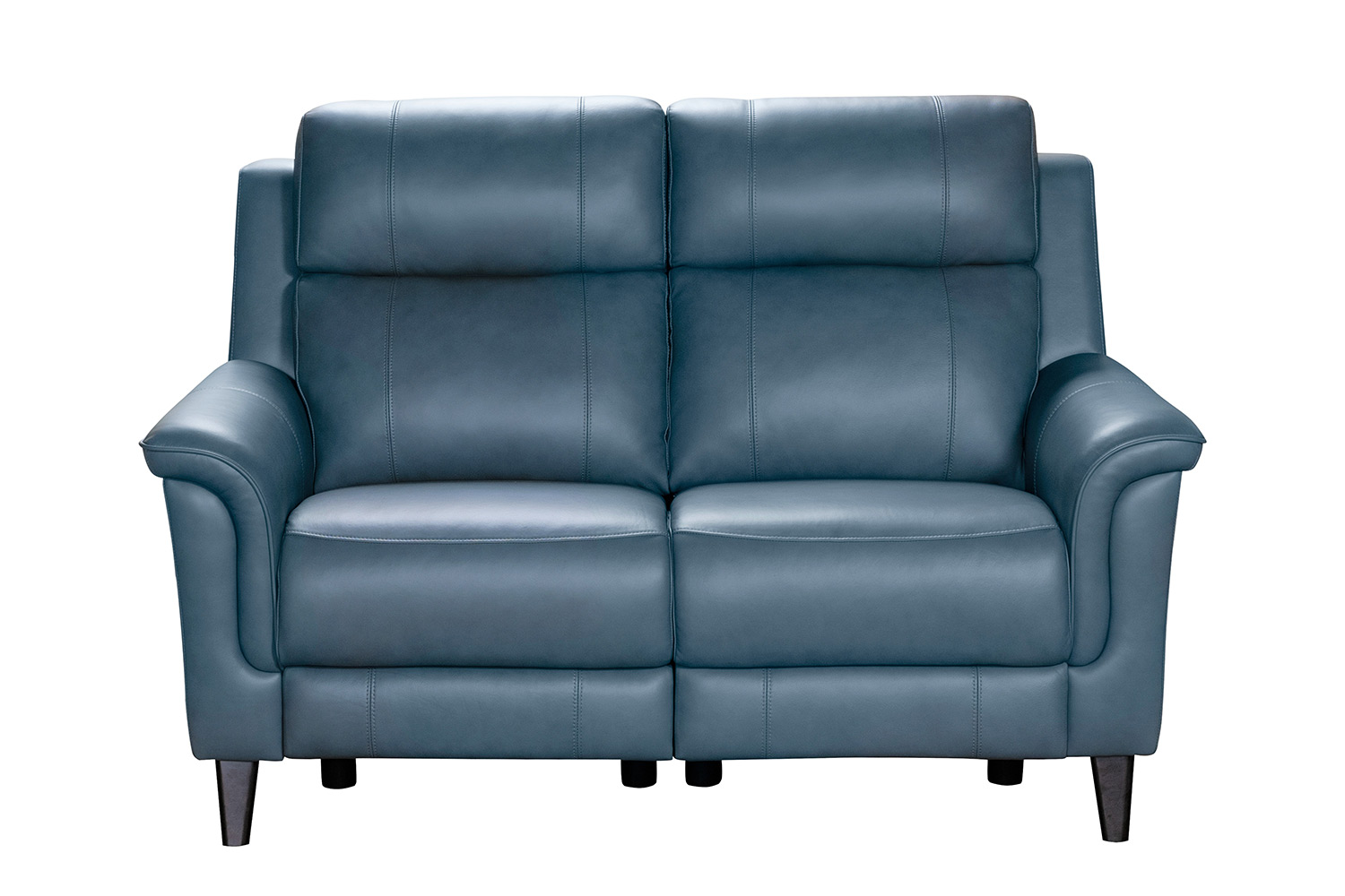Barcalounger Kester Power Reclining Loveseat with Power Head Rests - Masen Bluegray/Leather match