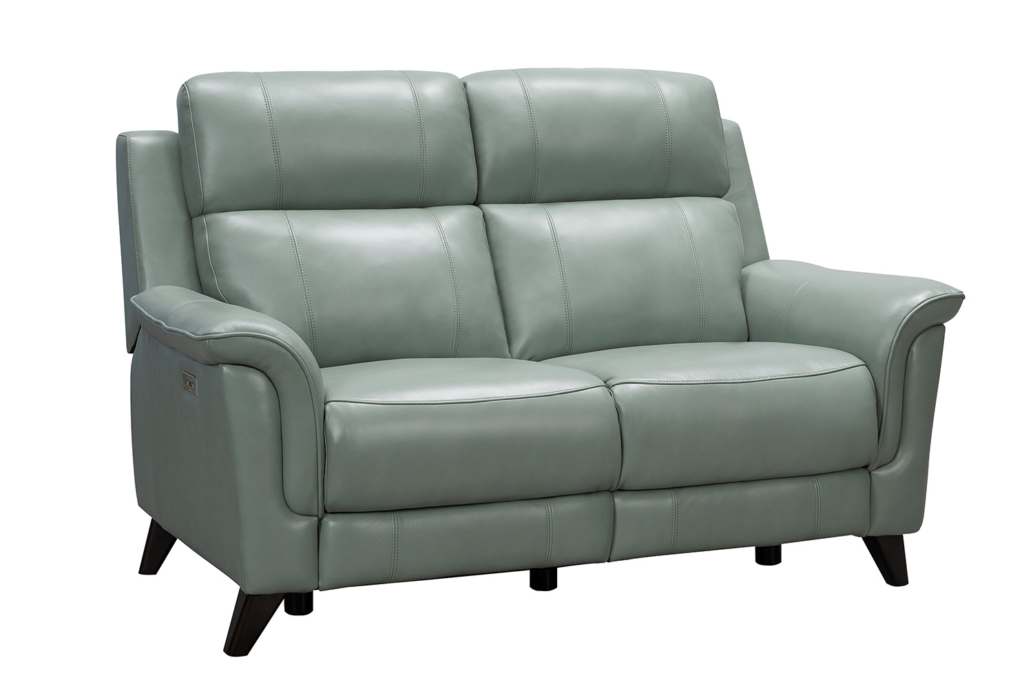 Barcalounger Kester Power Reclining Loveseat with Power Head Rests - Lorenzo Mint/Leather match
