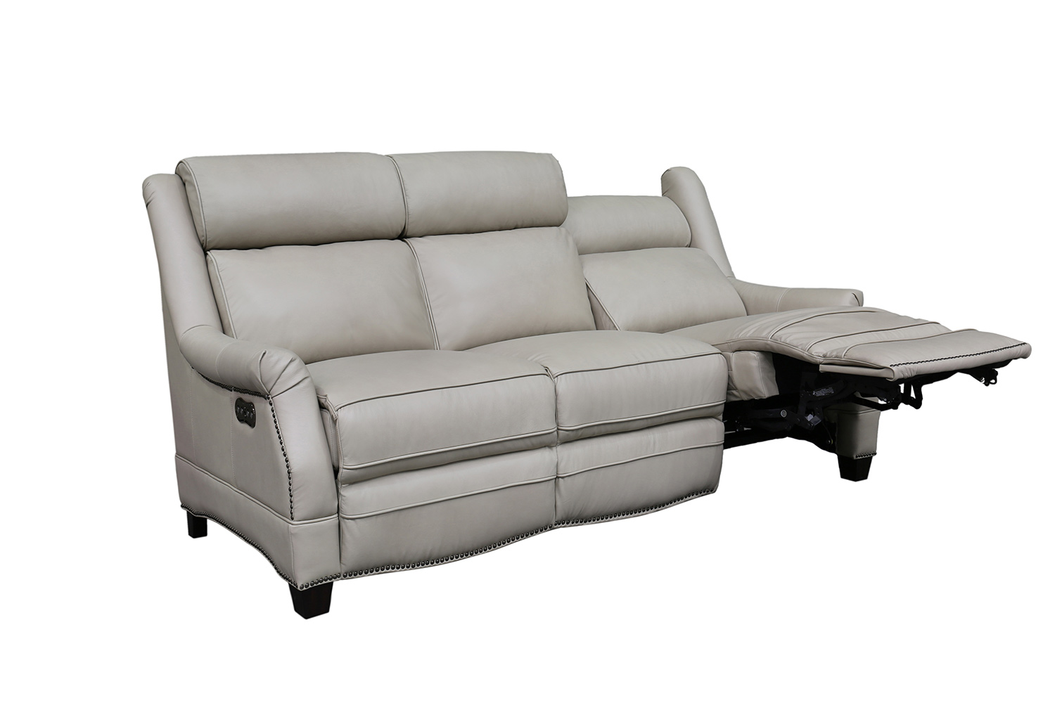 Barcalounger Warrendale Power Reclining Sofa with Power Head Rests - Shoreham Cream/All Leather