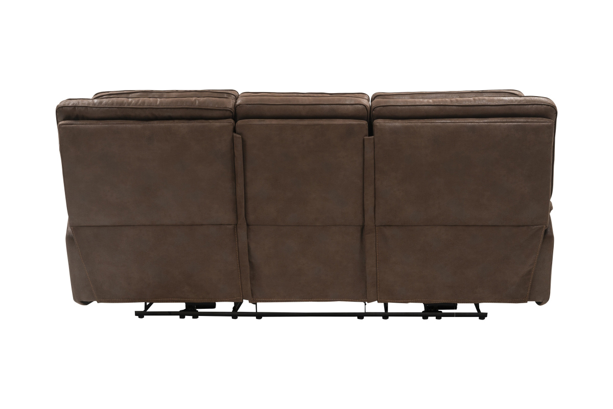 Barcalounger Lawson Power Reclining Sofa with Power Head Rests - Garrett Chocolate/fabric