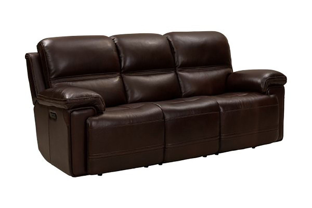 Barcalounger Sedrick Power Reclining Sofa with Power Head Rests - El Paso Walnut/Leather Match