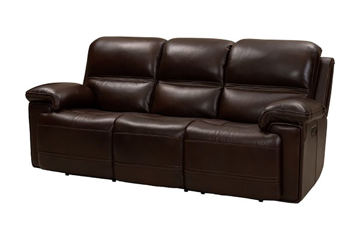 Barcalounger Sedrick Power Reclining Sofa with Power Head Rests - El Paso Walnut/Leather Match