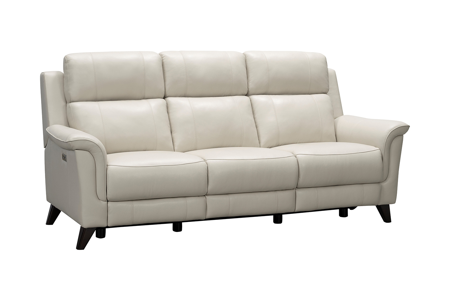Barcalounger Kester Power Reclining Sofa with Power Head Rests - Laurel Cream/Leather match