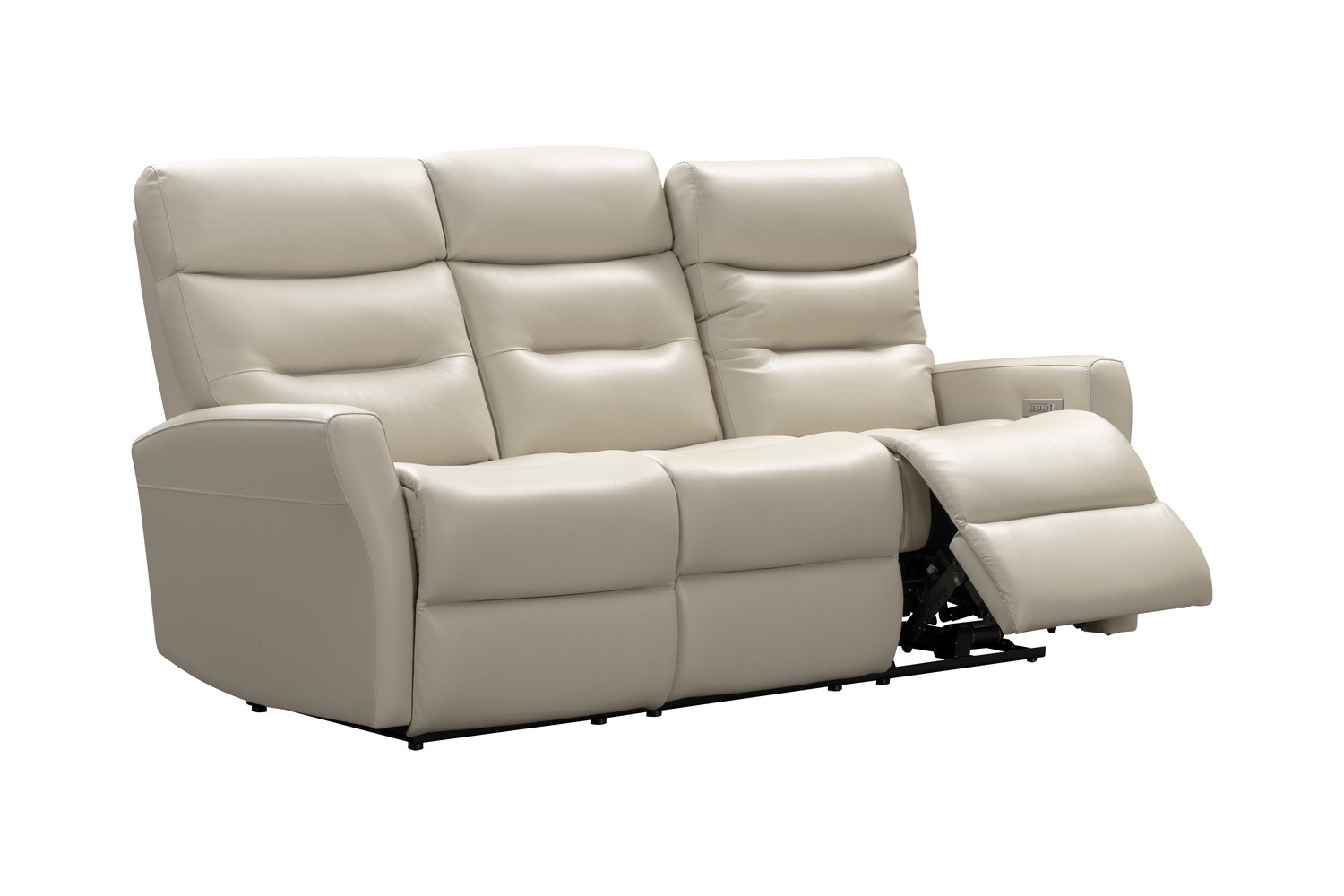 Barcalounger Enzo Power Reclining Sofa with Power Head Rests and Power Lumbar - Laurel Cream/Leather Match