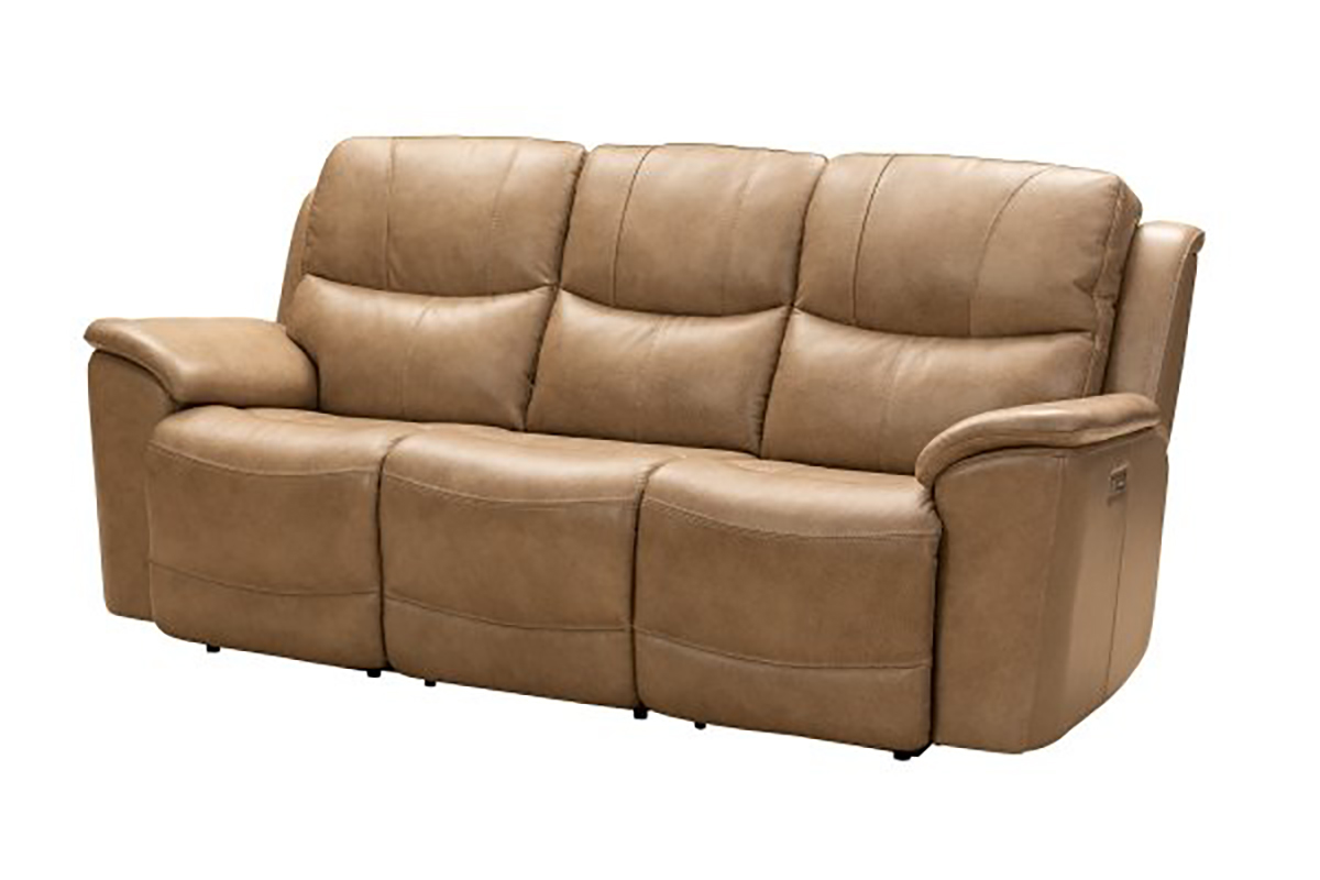 barcalounger leather power reclining sofa