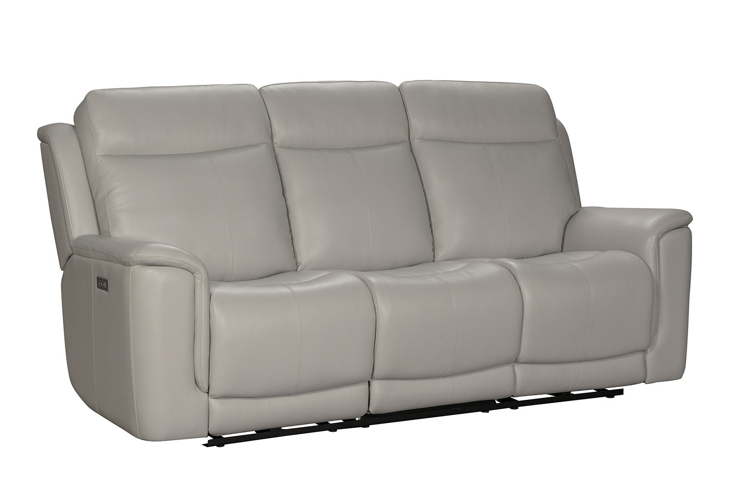 Barcalounger Burbank Power Reclining Sofa with Power Head Rests and Lumbar - Laurel Cream/Leather match