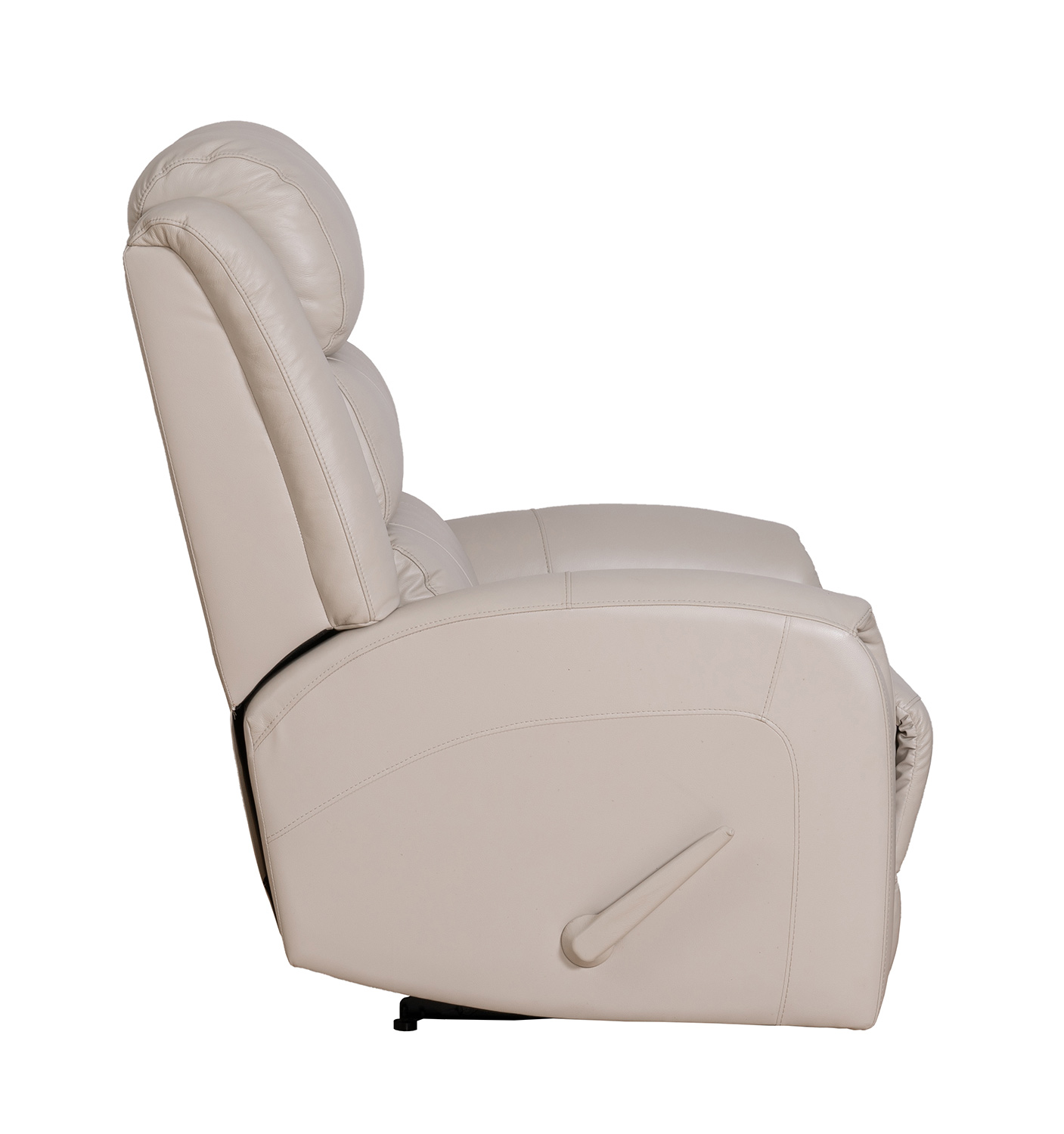 Barcalounger Bradley Big and Tall Recliner Chair - Lux Cream/Leather Match