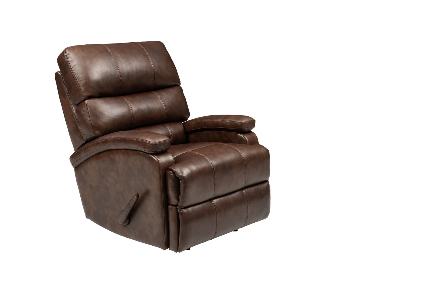 Barcalounger Detrick Rocker Recliner Chair - Wenlock Double Chocolate/Leather match