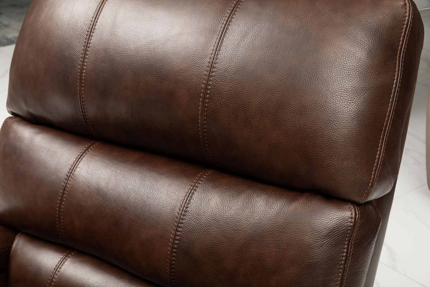 Barcalounger Detrick Rocker Recliner Chair - Wenlock Double Chocolate/Leather match