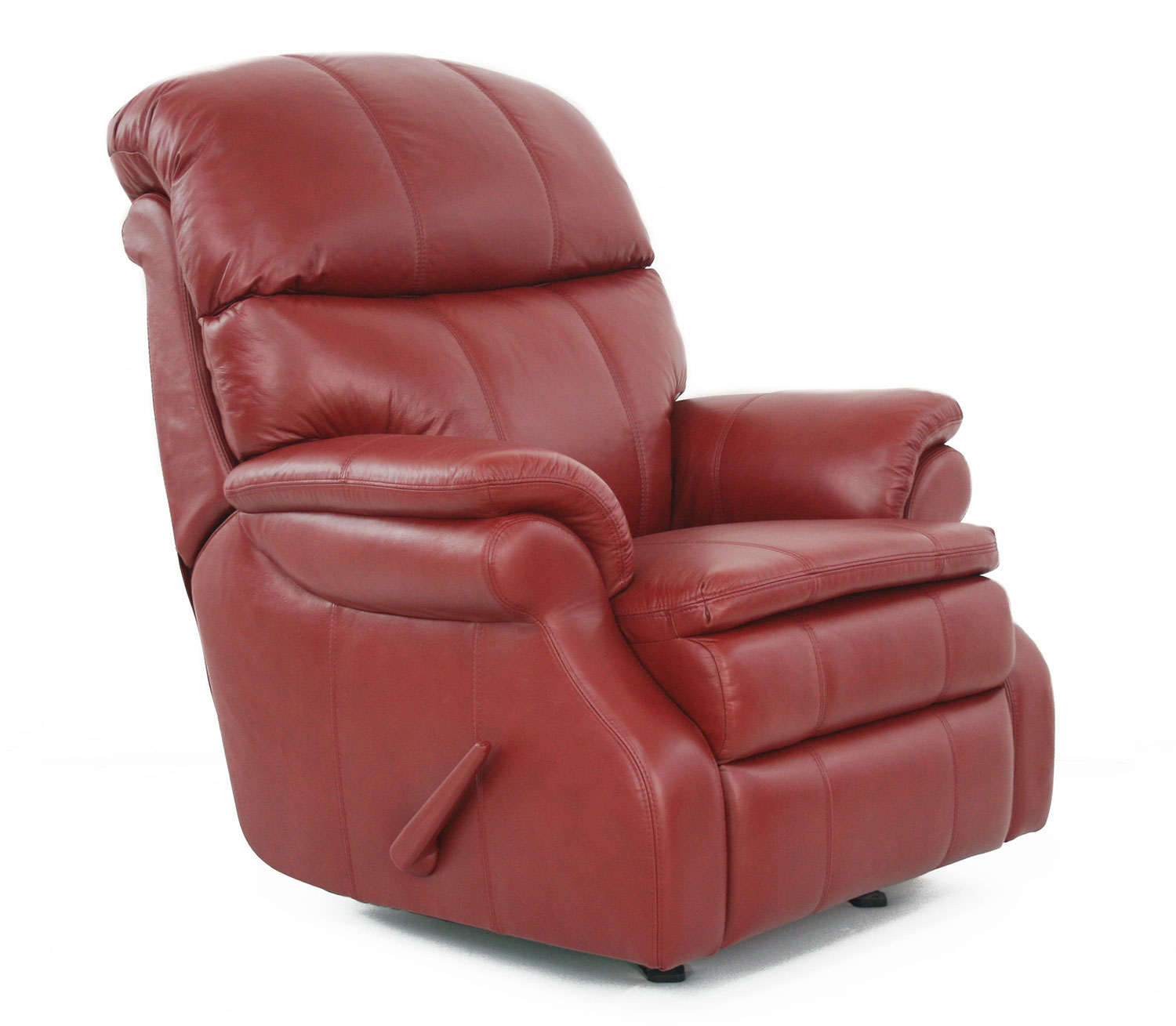 Barcalounger Baron ll Casual Comfort Leather Recliner - Red