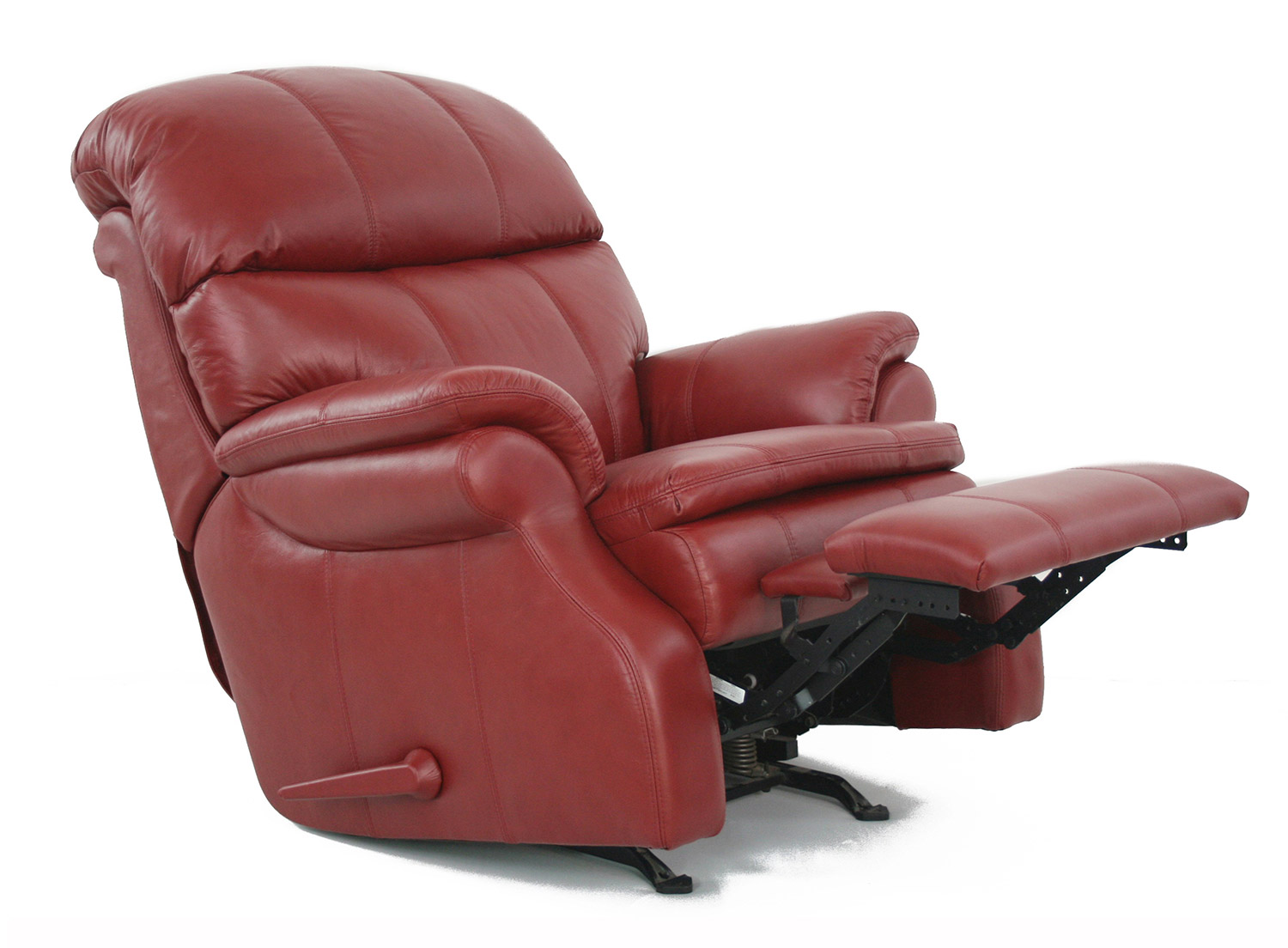 Barcalounger Baron ll Casual Comfort Leather Recliner - Red