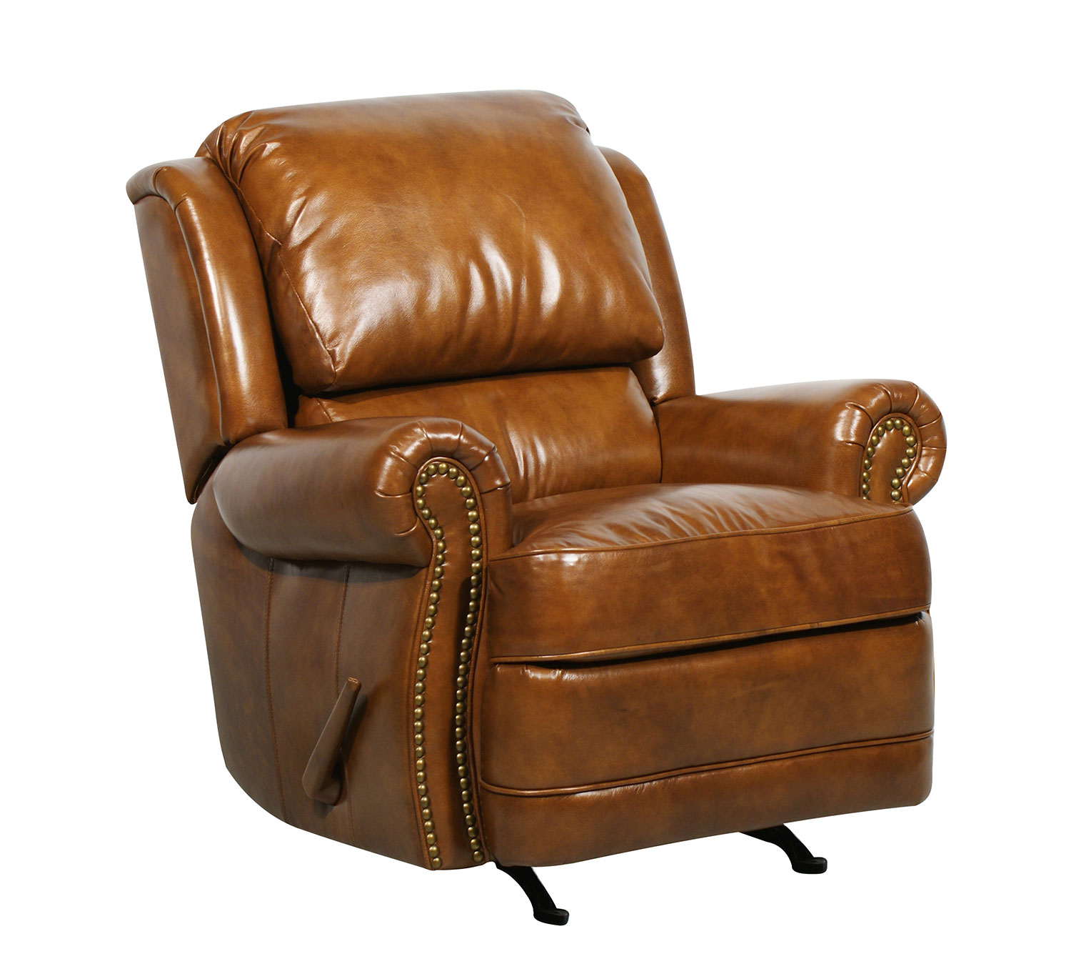 Barcalounger Regency ll Vintage Reserve Leather Recliner - Metalic 6