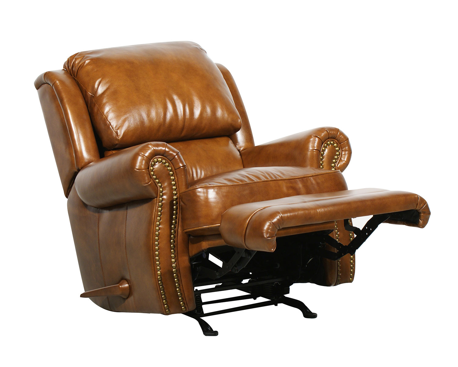 Barcalounger Regency ll Vintage Reserve Leather Recliner - Metalic