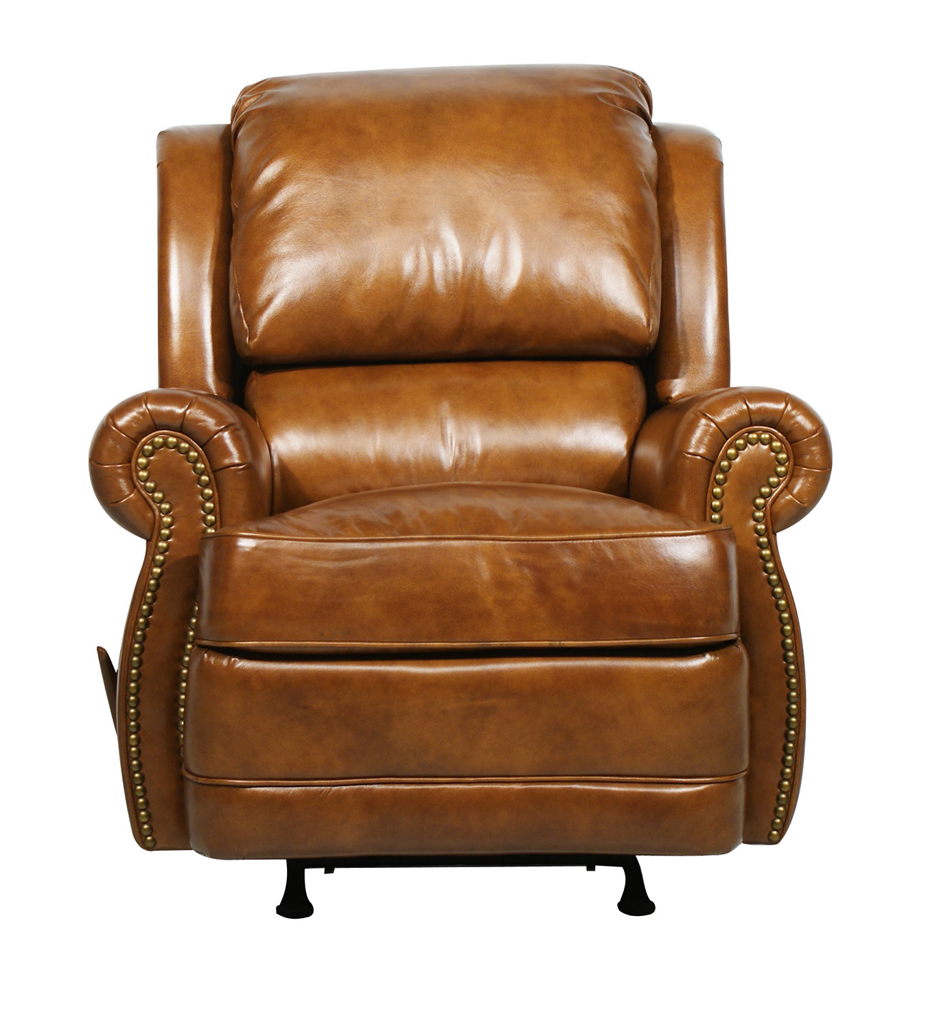 Barcalounger Regency ll Vintage Reserve Leather Recliner - Metalic