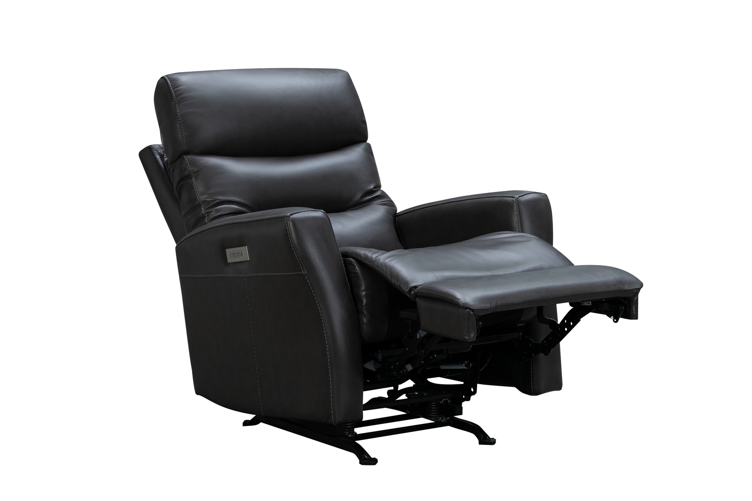 Barcalounger Donavan Power Rocker Recliner Chair with Power Head Rest and Lumbar - Matteo Smokey Gray/Leather match