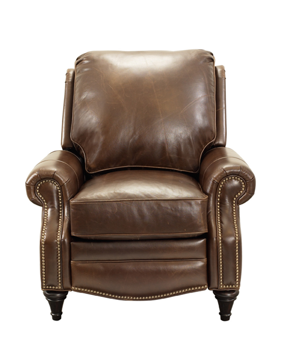 Barcalounger Avery Recliner Chair - Bradford Whiskey/All Leather