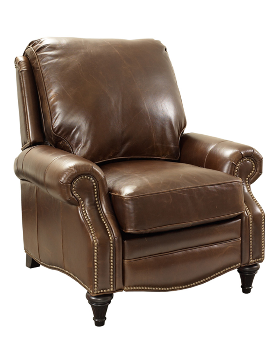 Barcalounger Avery Recliner Chair - Bradford Whiskey/All Leather
