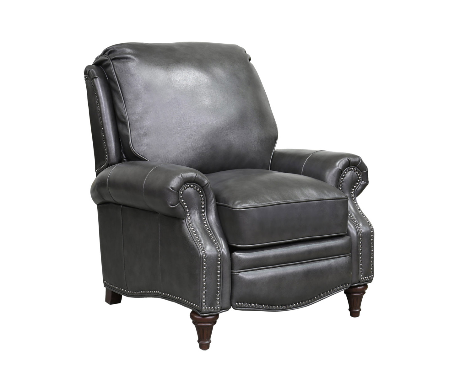 Barcalounger Avery Recliner Chair - Wrenn Gray/all leather