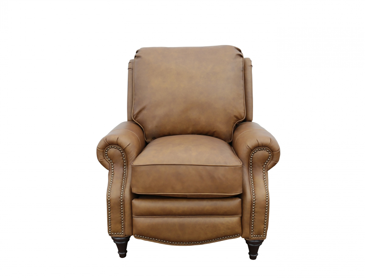 Barcalounger Avery Recliner Chair - Rustic Bourbon/All Top Rain Leather