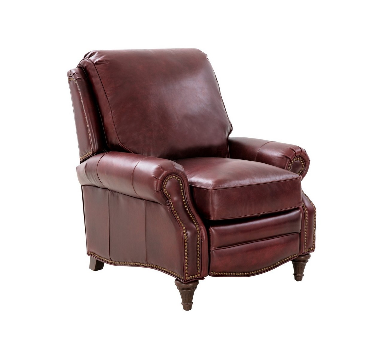 Barcalounger Avery Recliner Chair - Emerson Sangria/Top Grain Leather