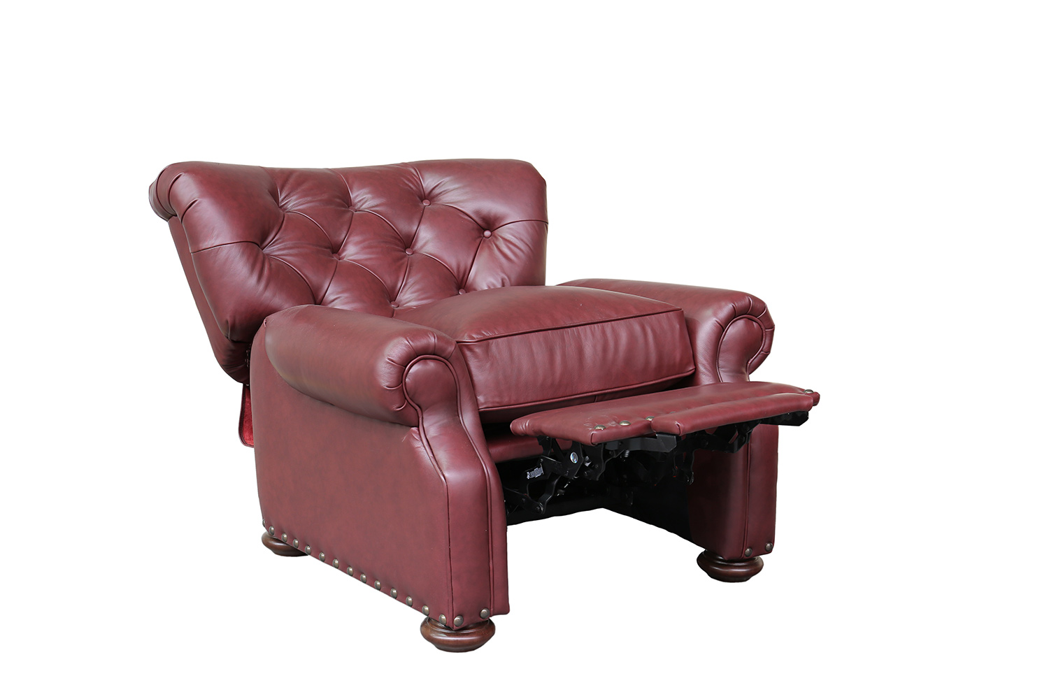 Barcalounger Sinclair Recliner Chair - Shoreham Wine/All Leather