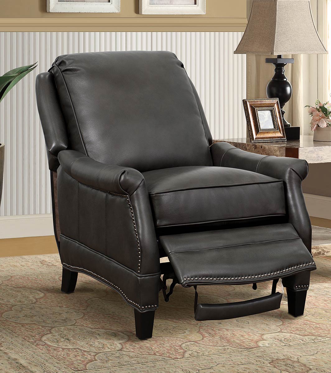 Barcalounger Ashebrooke Recliner Chair - Wrenn Gray/All Leather