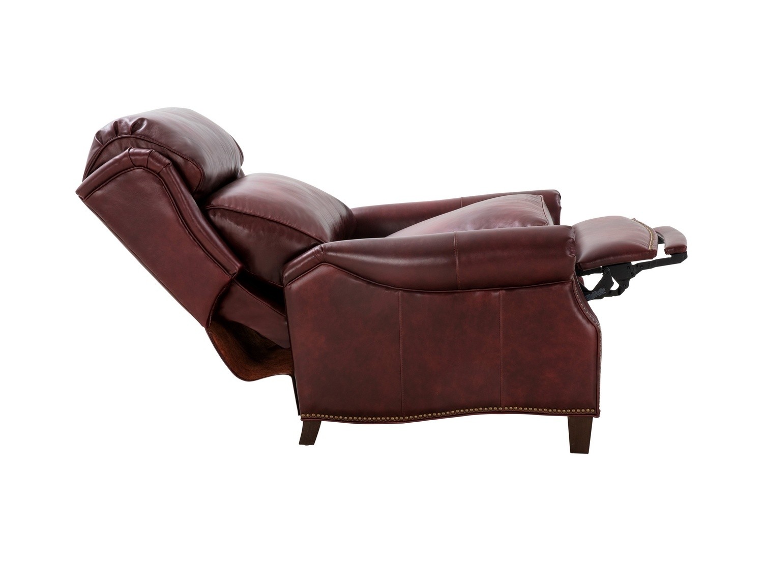 Barcalounger Meade Recliner Chair - Emerson Sangria/Top Grain Leather