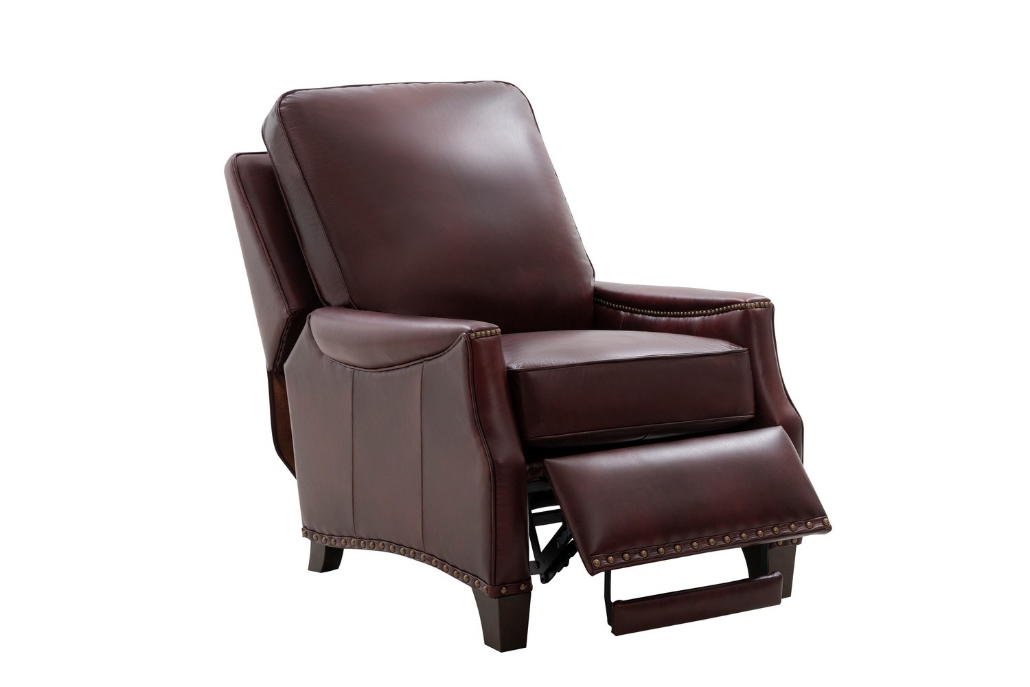 Barcalounger Ellis Recliner Chair - Emerson Sangria/Top Grain Leather
