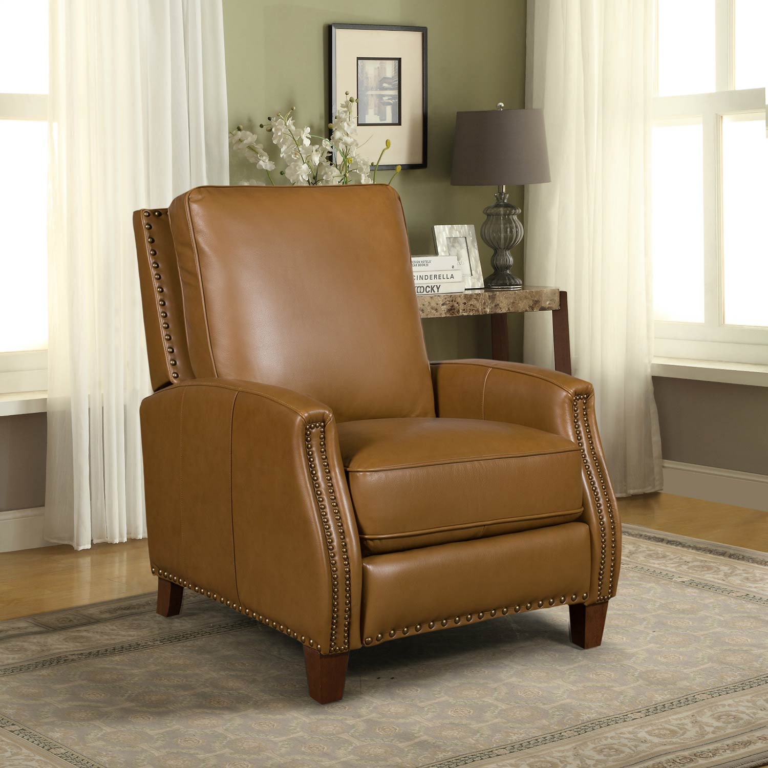 Barcalounger Melrose Recliner Chair - Shoreham Ponytail/All Leather