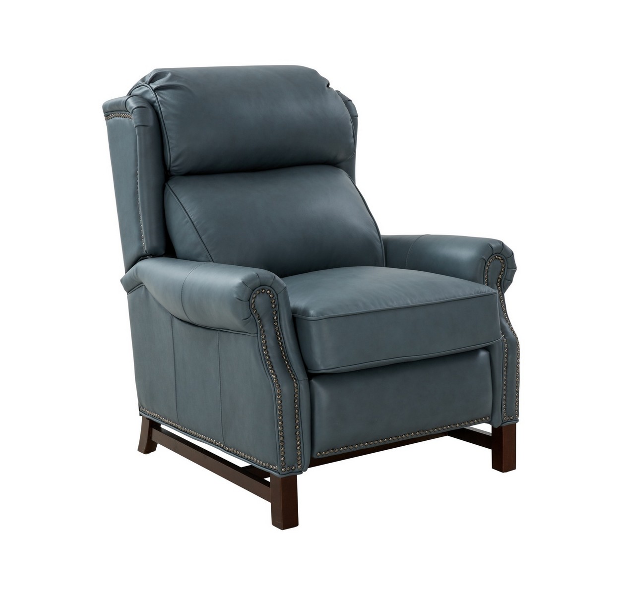 Barcalounger Thornfield Recliner Chair - Corbett Steel Gray/All Leather