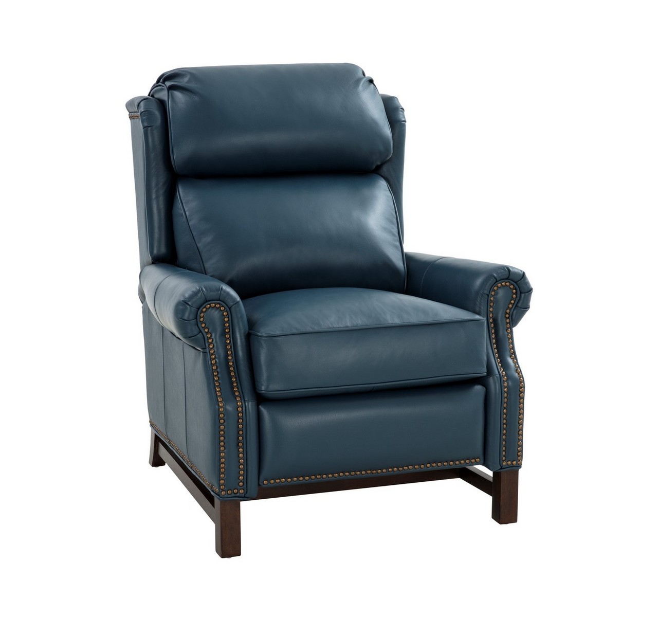 Barcalounger Thornfield Recliner Chair - Prestin Yale Blue/All Leather