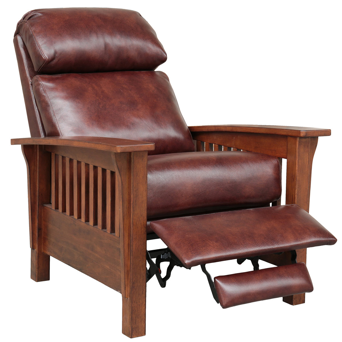 Barcalounger Mission Recliner Chair - Wenlock Fudge/All Leather
