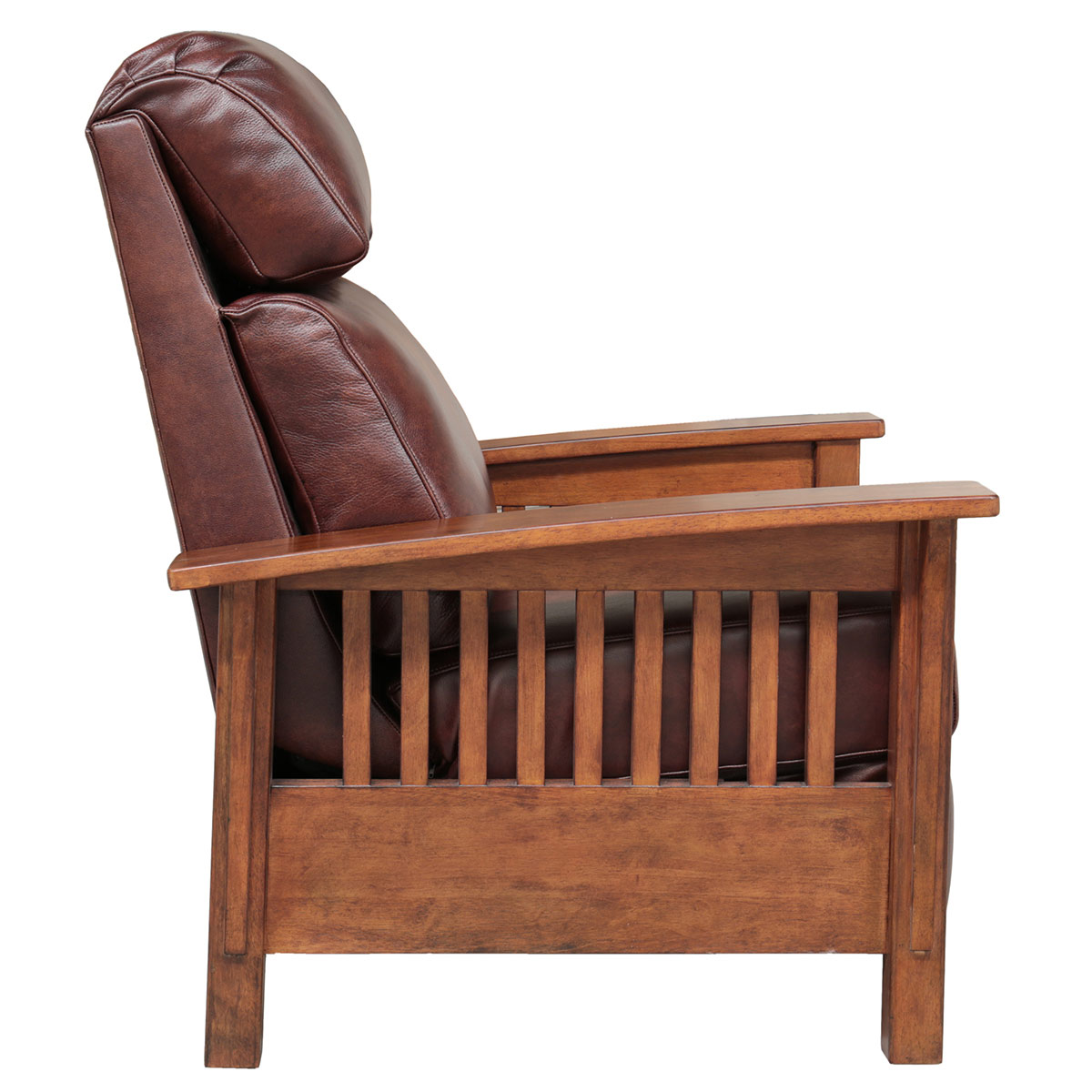 Barcalounger Mission Recliner Chair - Wenlock Fudge/All Leather