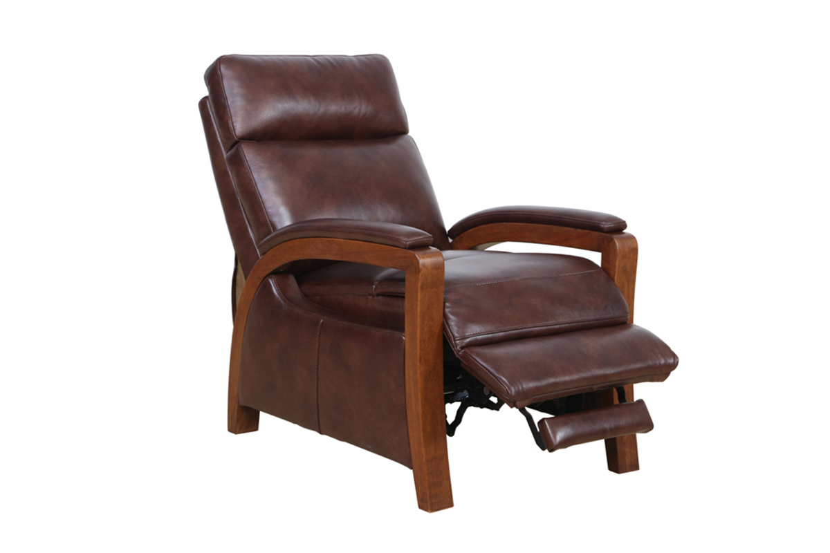 Barcalounger Ryder Recliner Chair - Ryegate Fudge/leather match