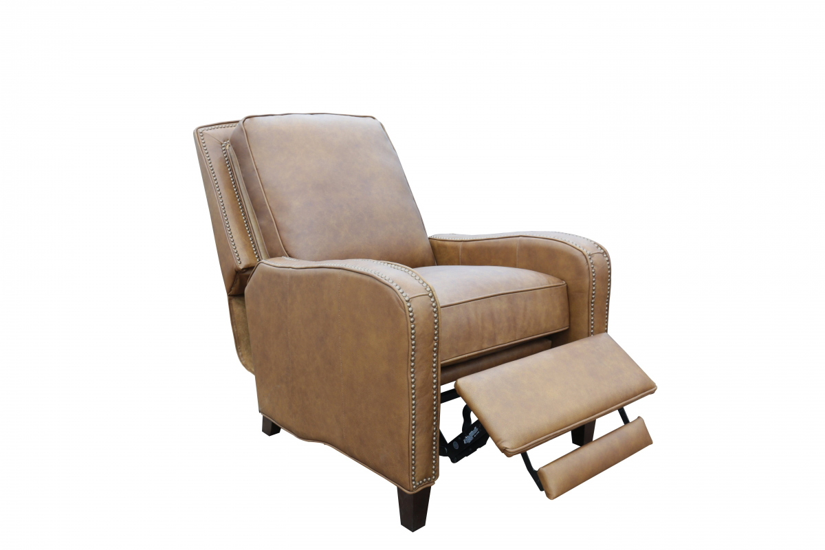 Barcalounger Knoxville Recliner Chair - Rustic Bourbon/All Top Rain Leather