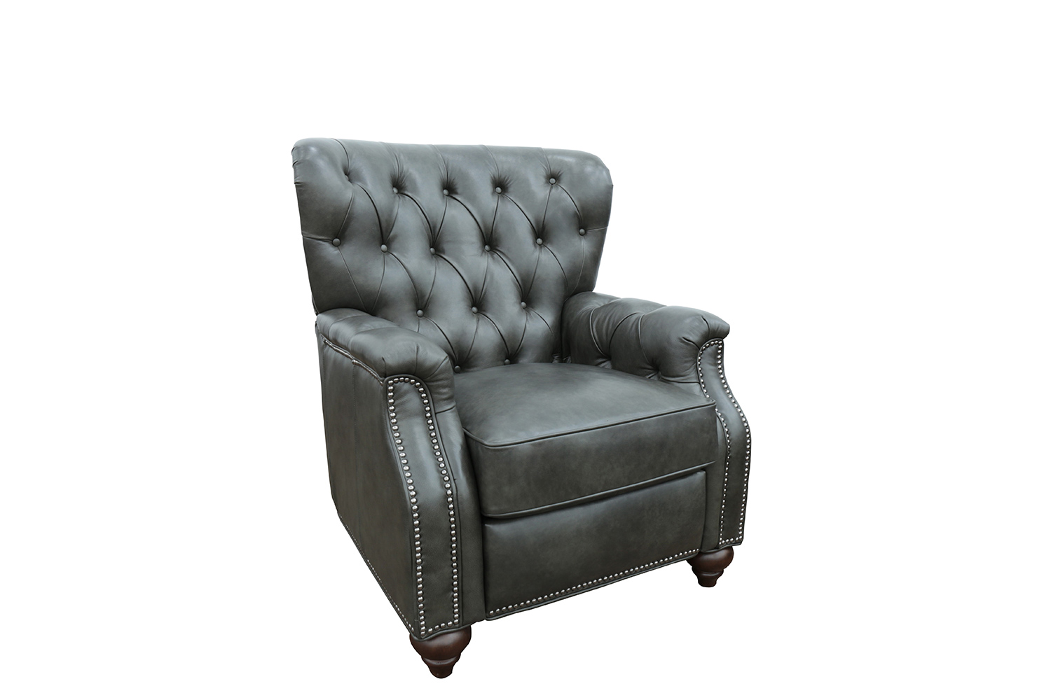Barcalounger Lombard Recliner Chair - Ashford Graphite/All Leather