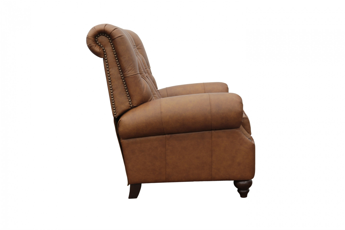 Barcalounger Phoenix Recliner Chair - Rustic Bourbon/All Top Rain Leather