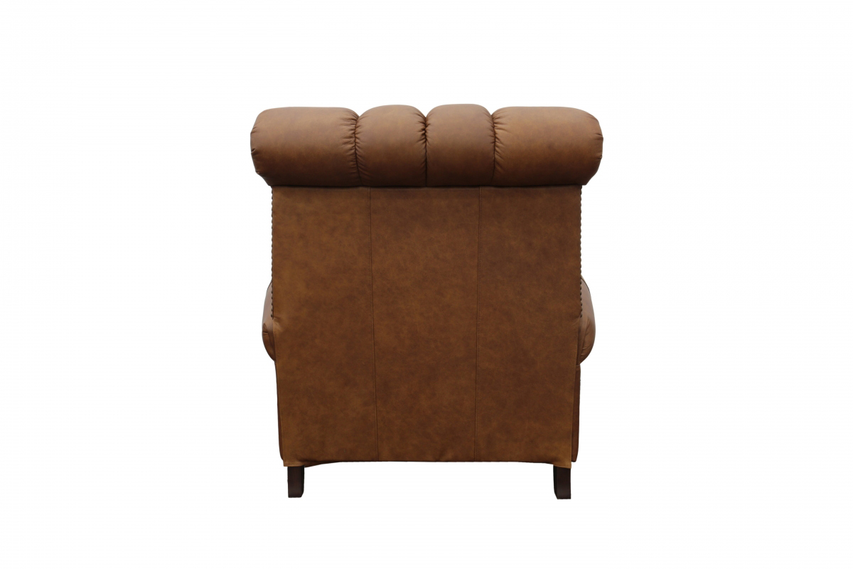 Barcalounger Phoenix Recliner Chair - Rustic Bourbon/All Top Rain Leather
