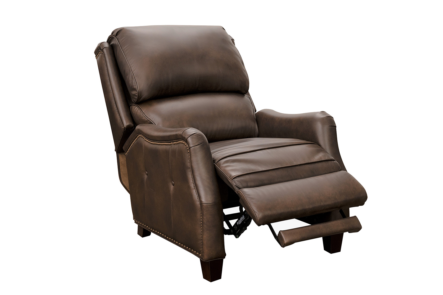 Barcalounger Morrison Big and Tall Recliner Chair - Ashford Walnut/All Leather