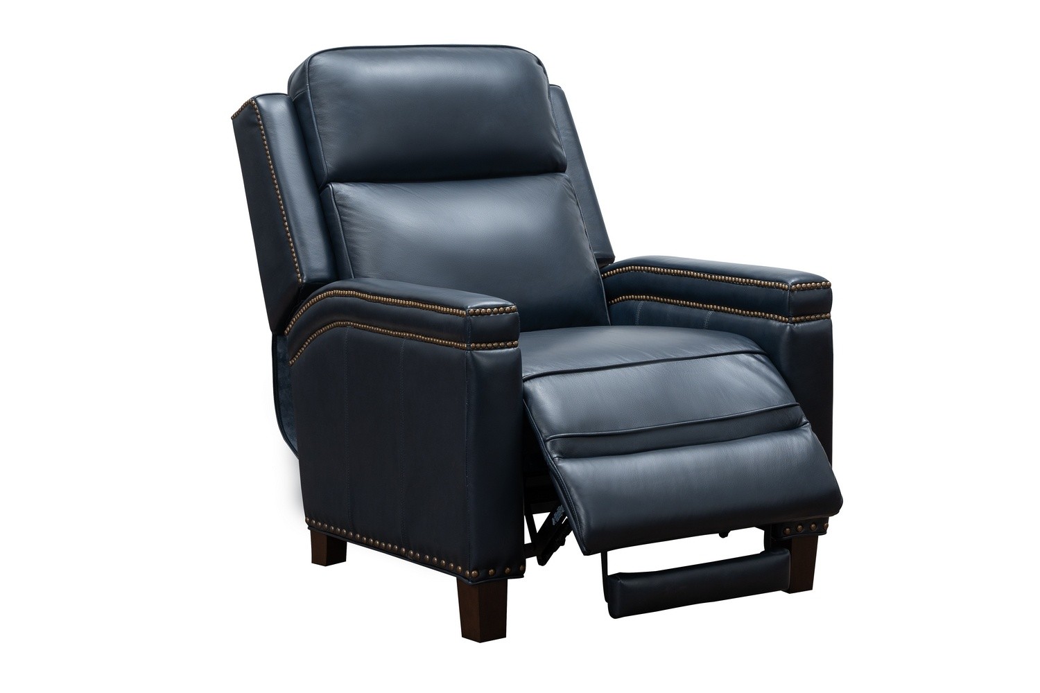 Barcalounger Smithfield Big and Tall Recliner Chair - Shoreham Blue/All Leather