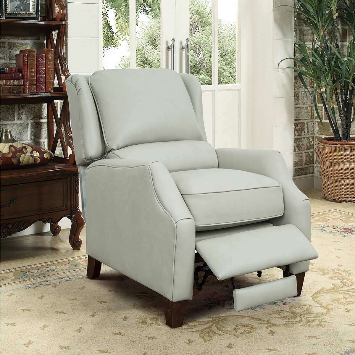 Barcalounger Berkeley Recliner Chair - Wenlock Dove/all leather