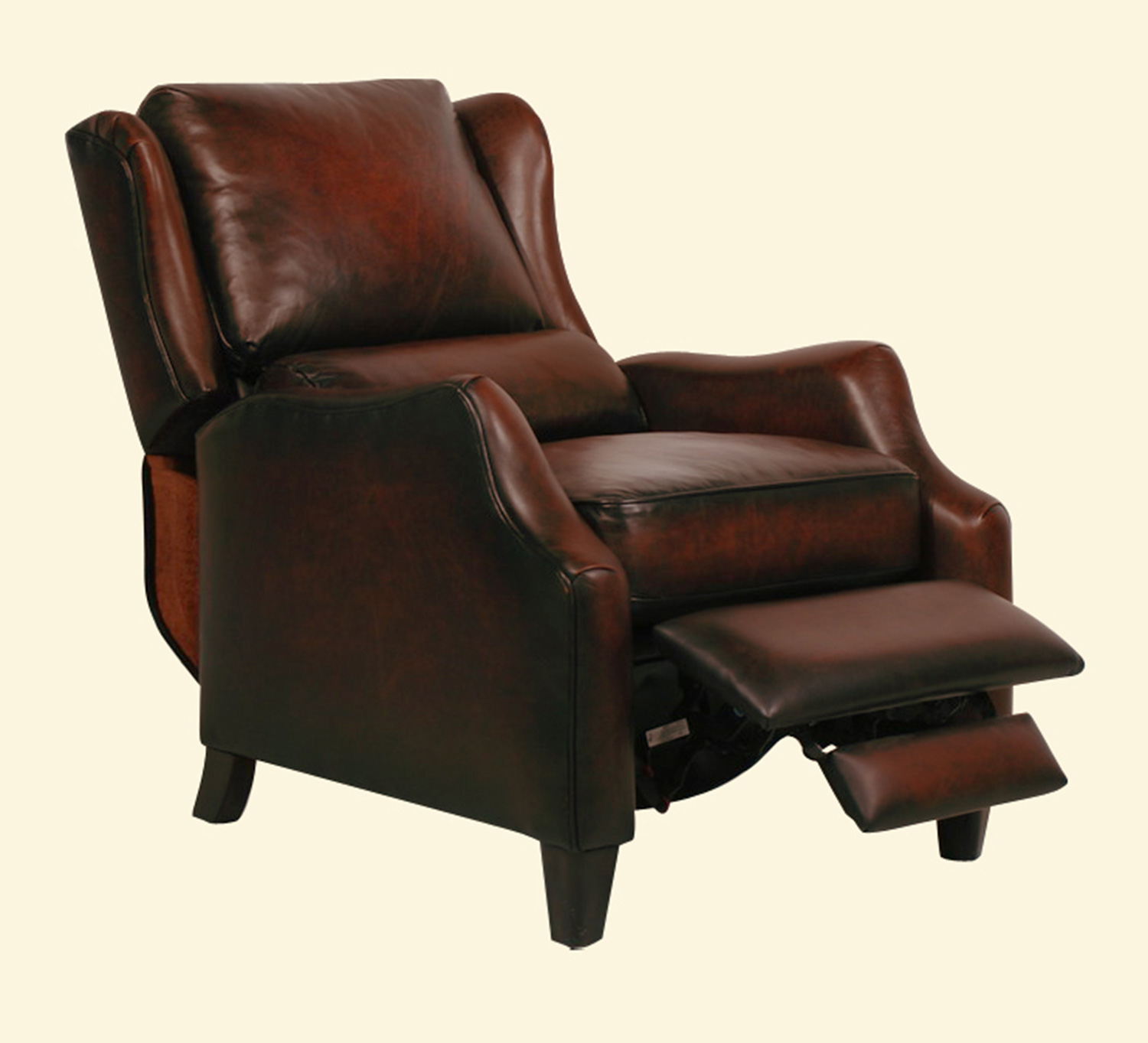 Barcalounger Berkley Ll Vintage Reserve Leather Recliner - Bordeaux 7 ...