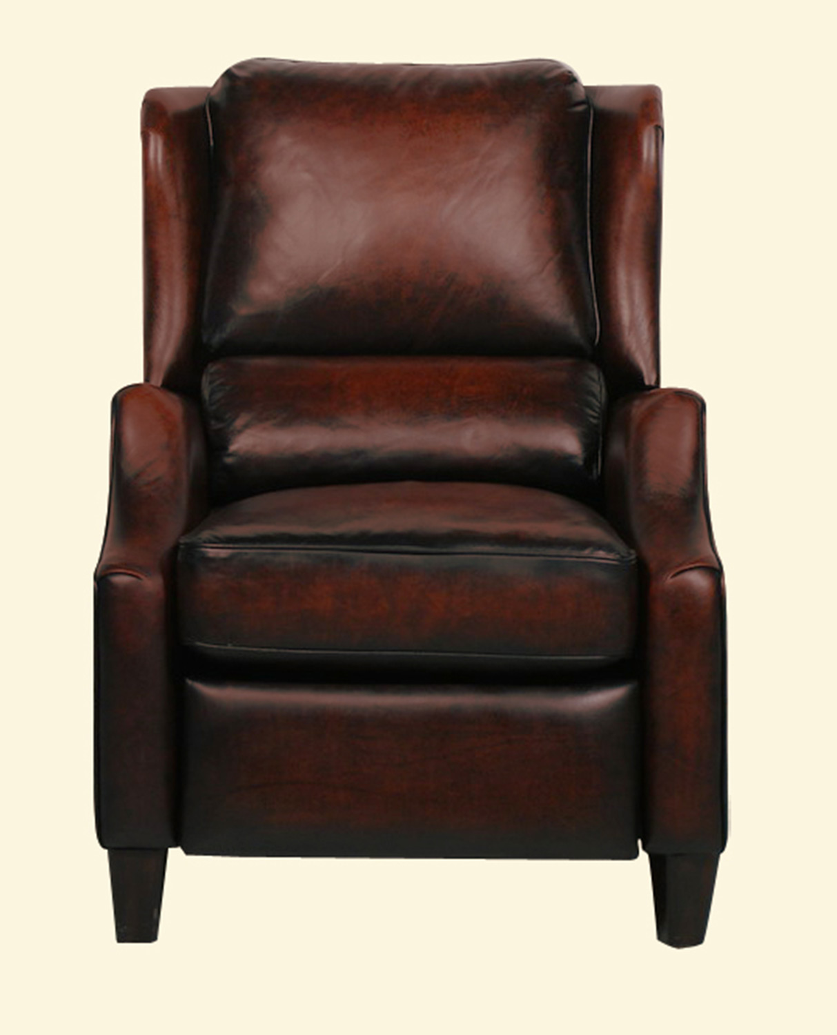 Barcalounger Berkley Ll Vintage Reserve Leather Recliner - Bordeaux 7 ...