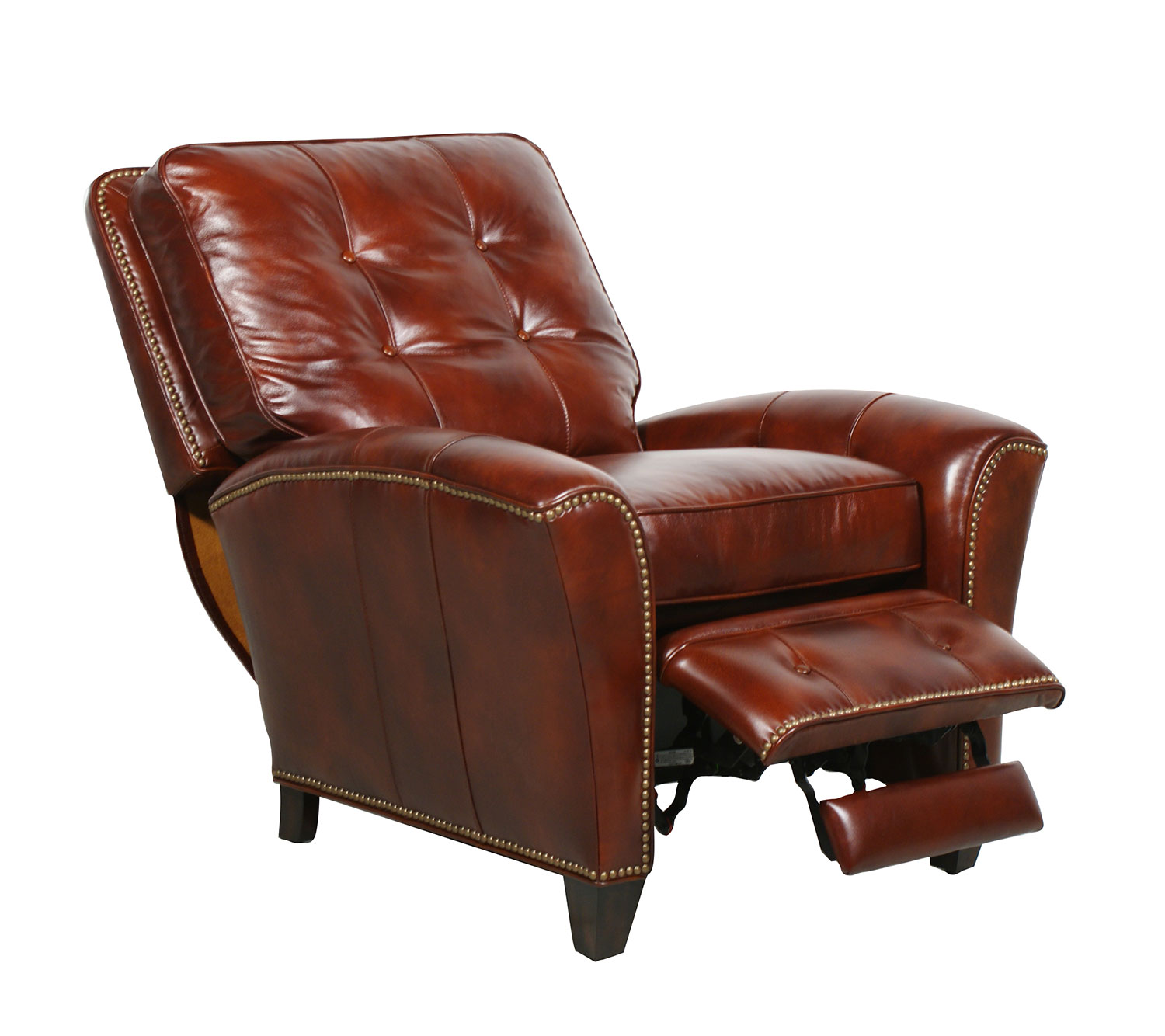 Barcalounger Sergio ll Vintage Reserve Leather Recliner - Burl