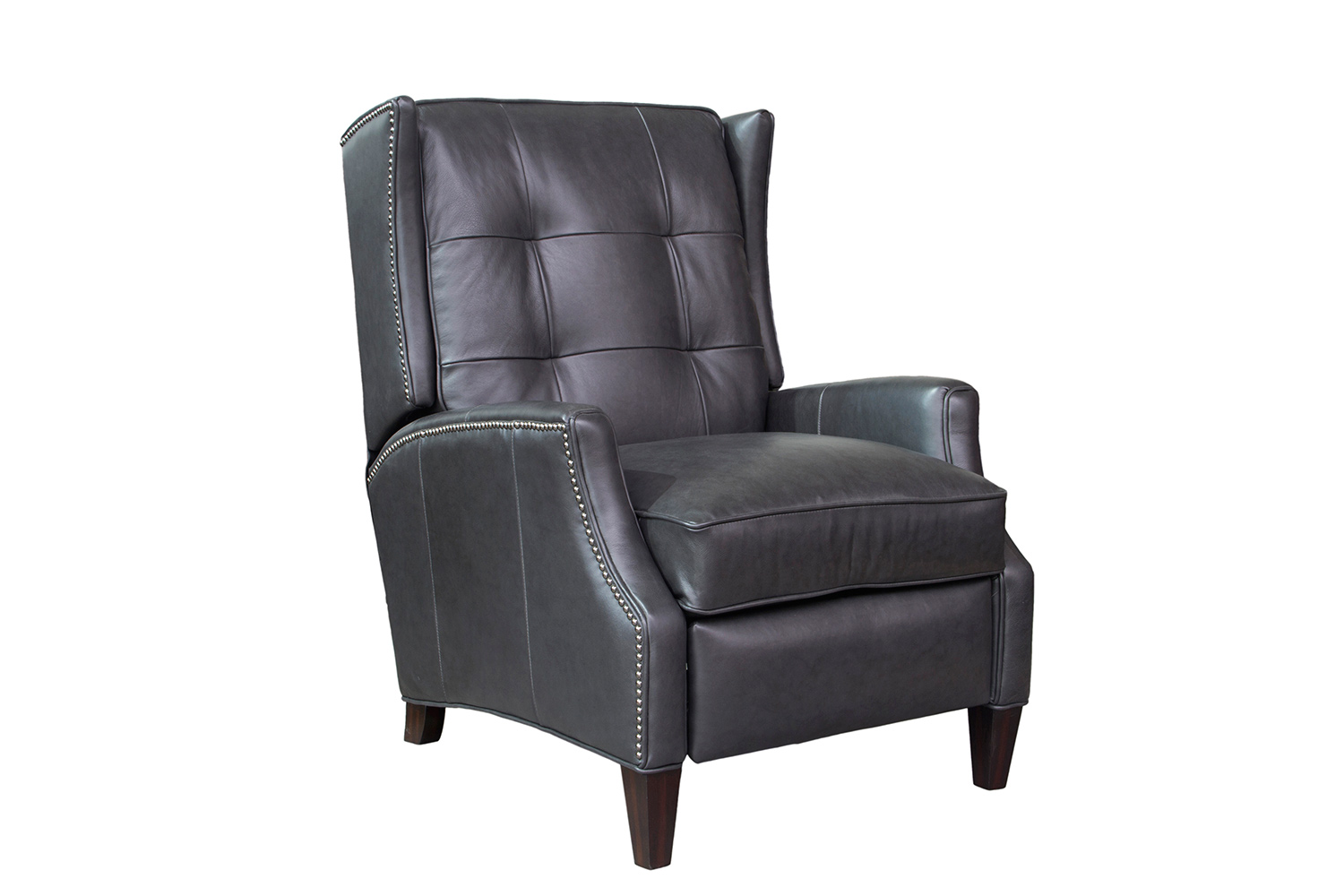 Barcalounger Lincoln Recliner Chair - Shoreham Gray/All Leather