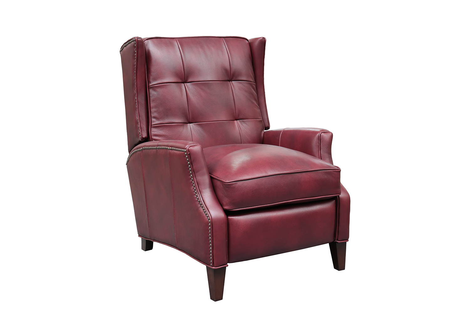 Barcalounger Lincoln Recliner Chair - Wenlock Carmine/All Leather