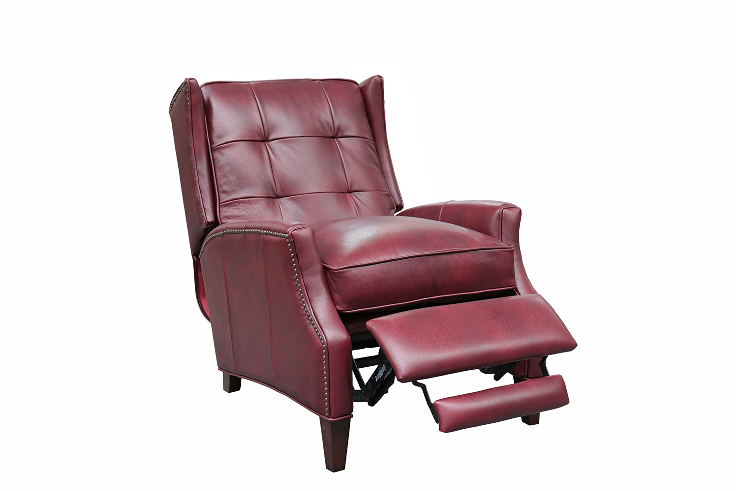 Barcalounger Lincoln Recliner Chair - Wenlock Carmine/All Leather